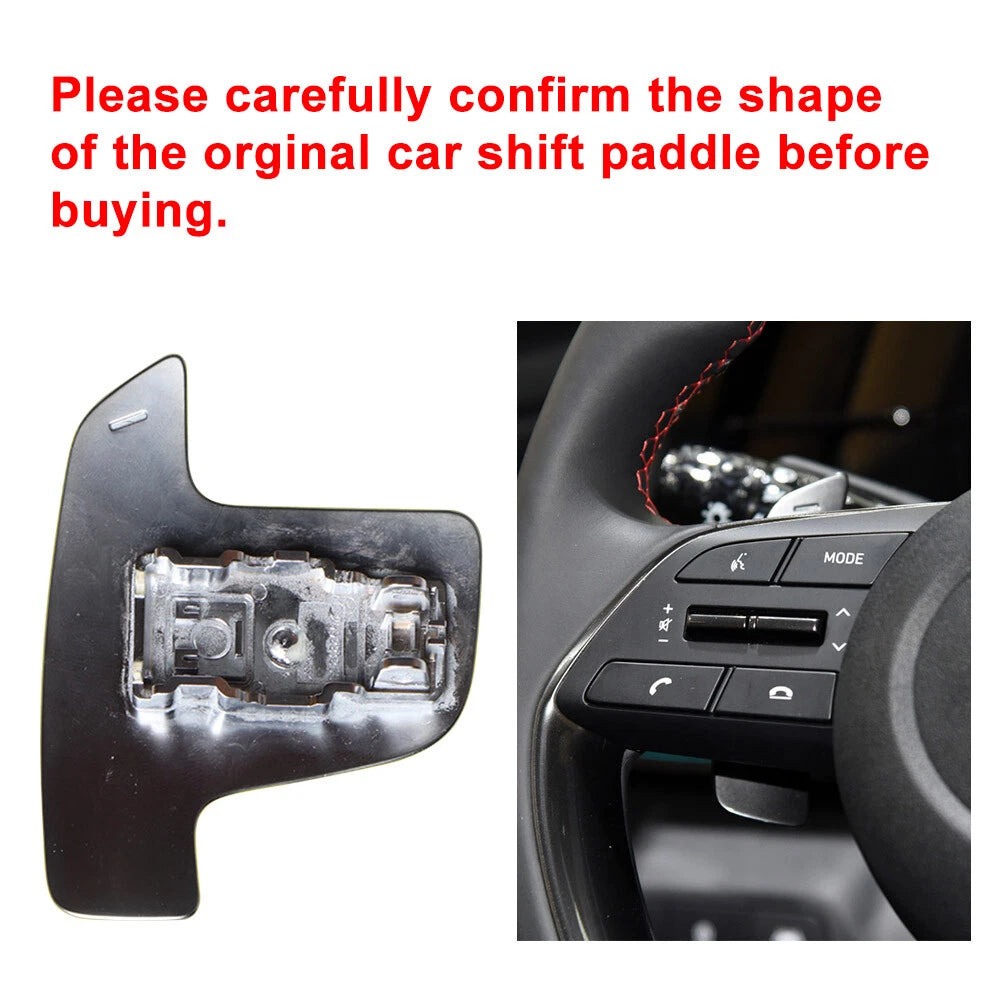 Steering Wheel Shift Paddle Shifter Extensions for Hyundai Elantra, Sonata (2011-2023)