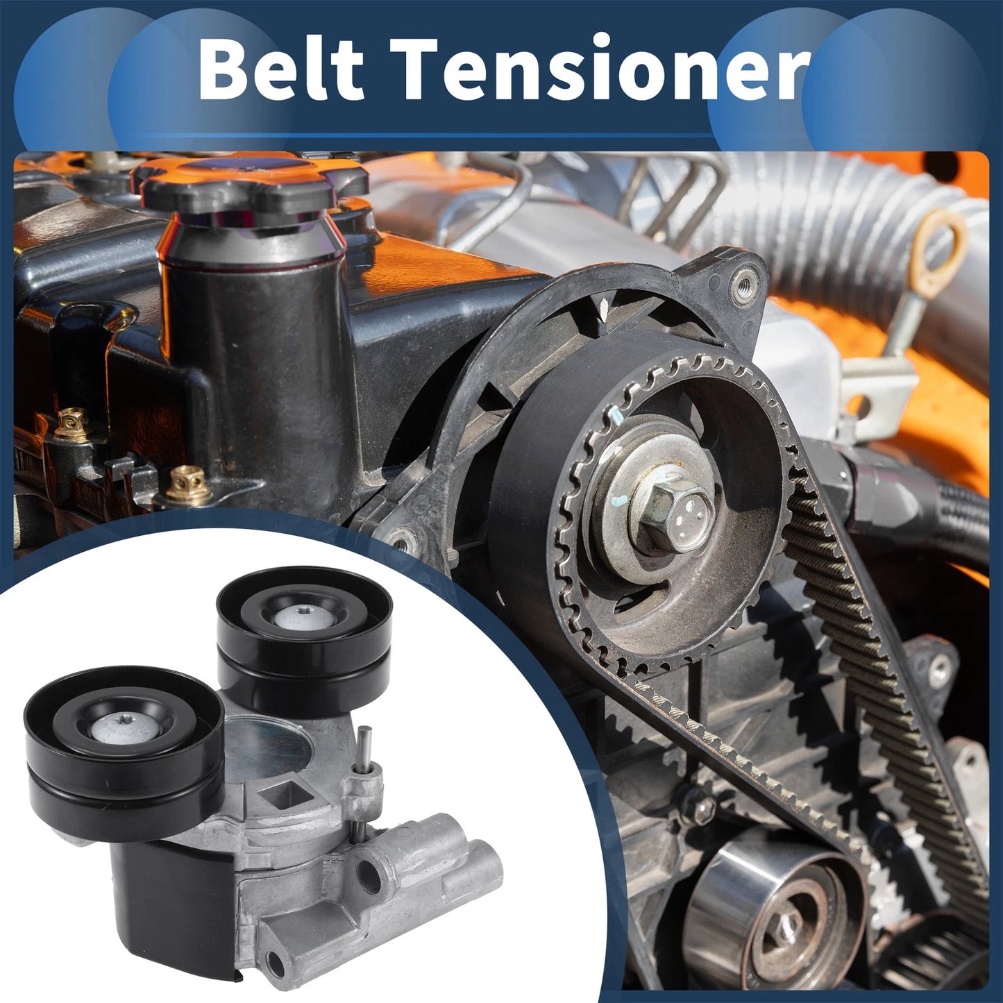 Belt Tensioner for Ford Transit 2.2 (2011-2018) - Durable Metal 1 x Piece