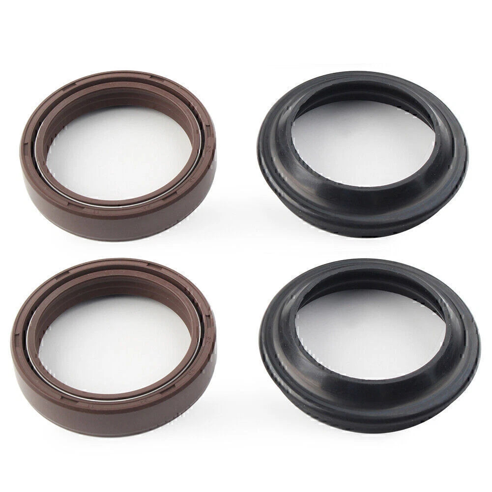 4 Pcs Brown Front Fork Damper Seal for Motorcycle