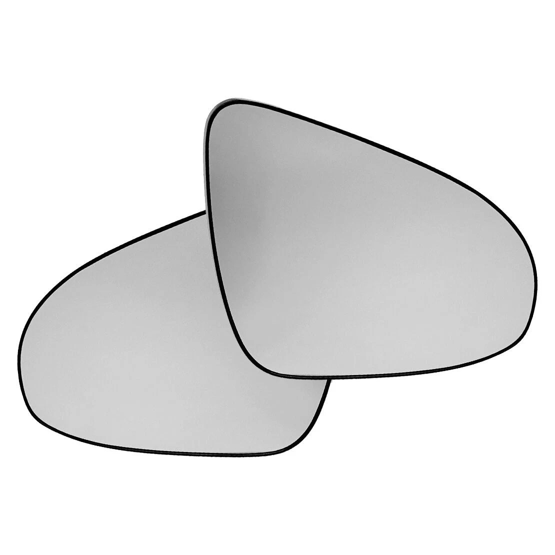 L&R Exterior Mirror Glass Non-Heated for Toyota Corolla (2014-2019)