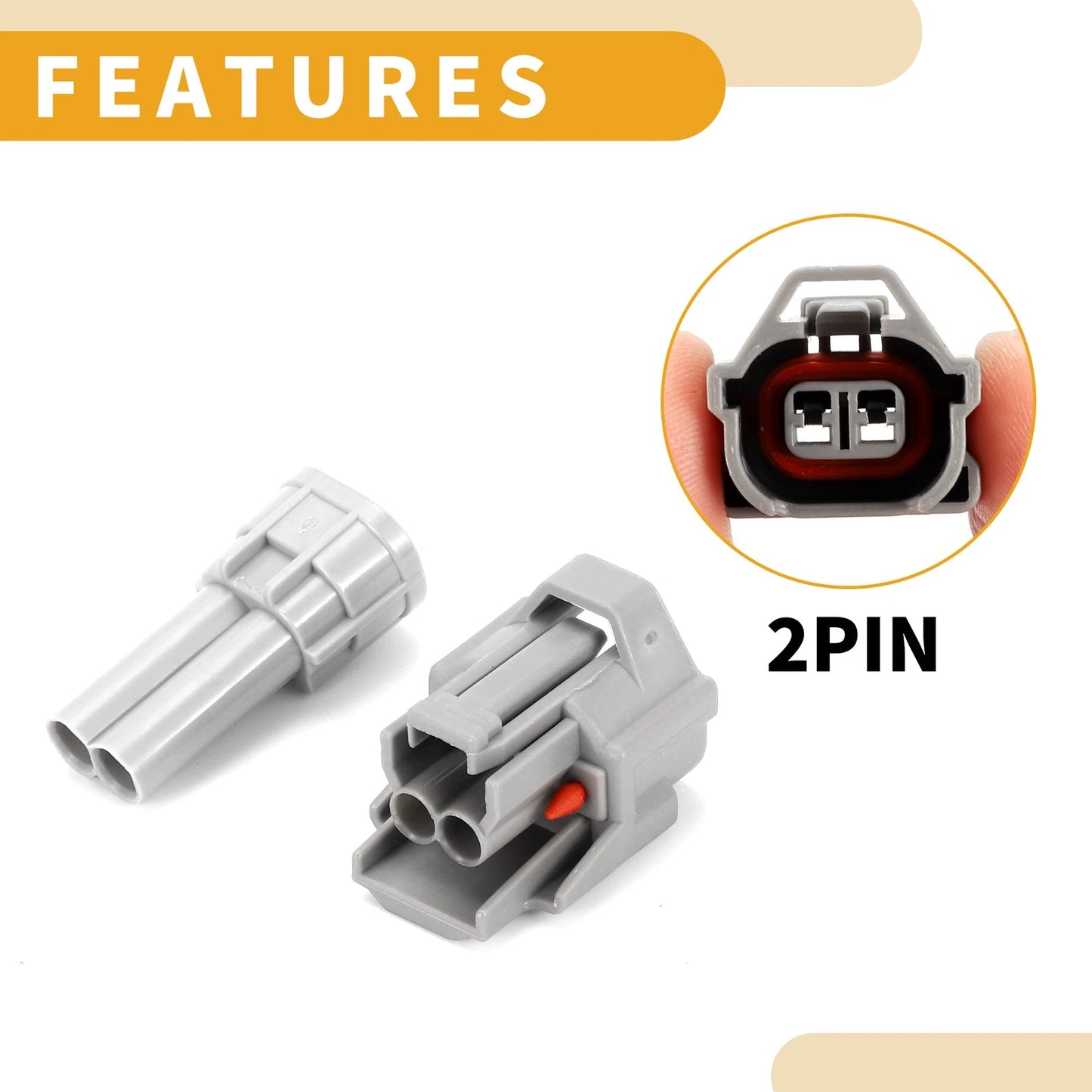 Fuel Injector Connector Plug for Toyota - Gray