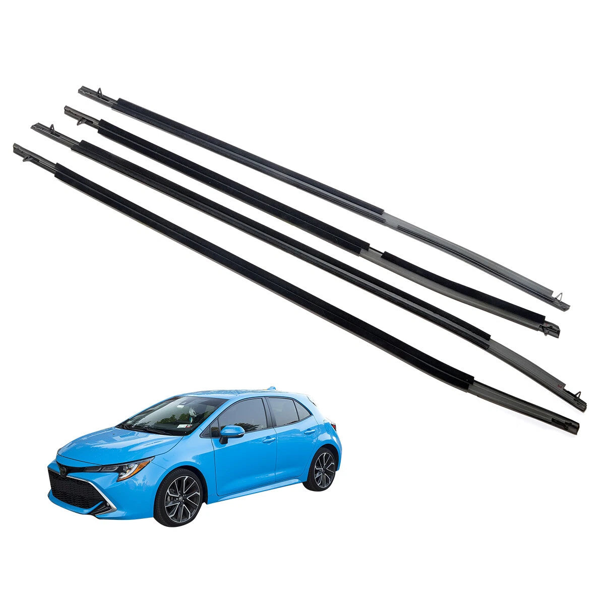 Door Belt Moulding Set for Toyota Corolla Altis Sedan 2018-2023