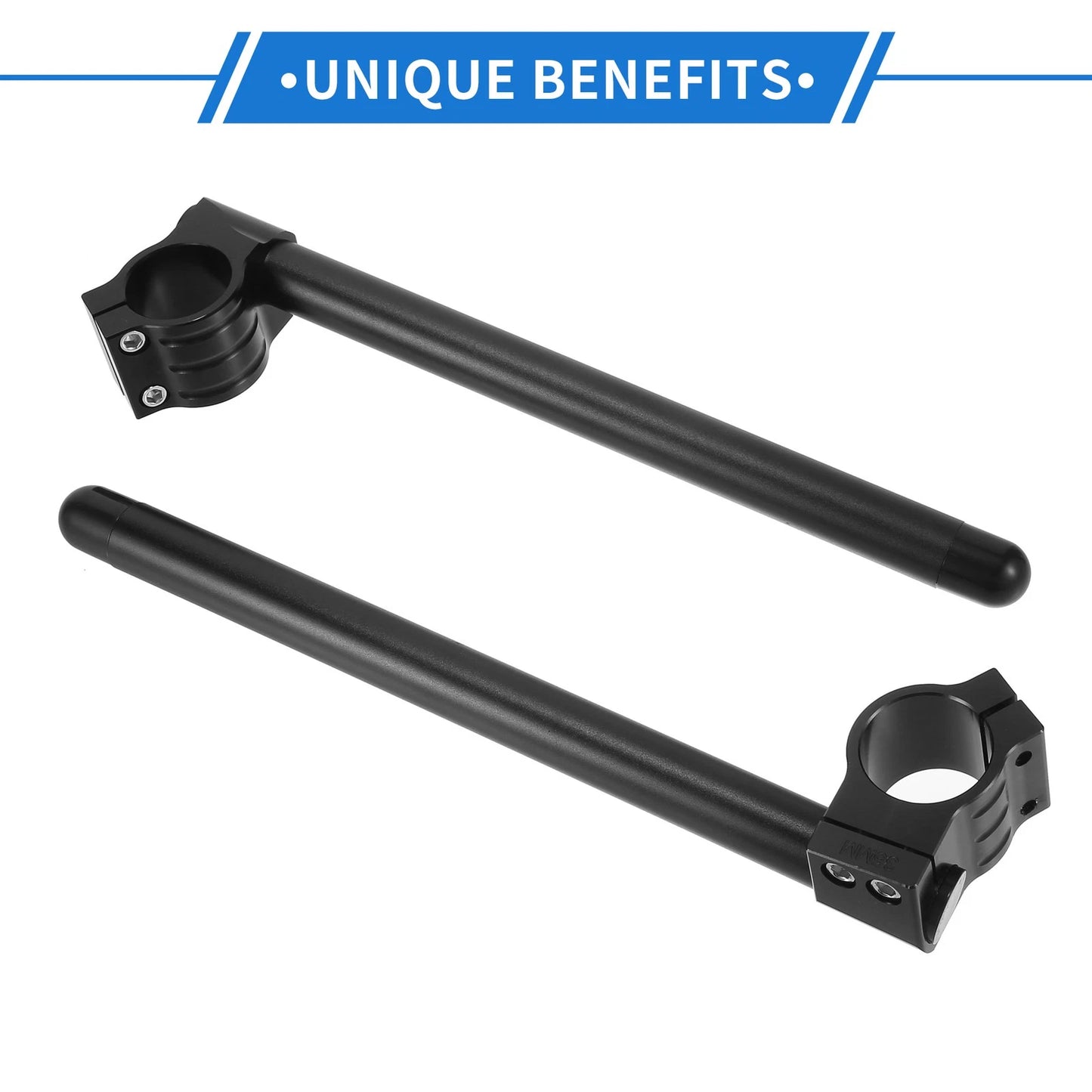 1 Pair Motorcycle Handlebar 35mm for ATV Aluminum Alloy Black