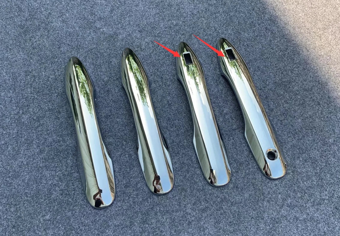 Chrome Door Handle Cover Trim for Toyota Harrier Venza 2 x ABS Decor (2020-2024)