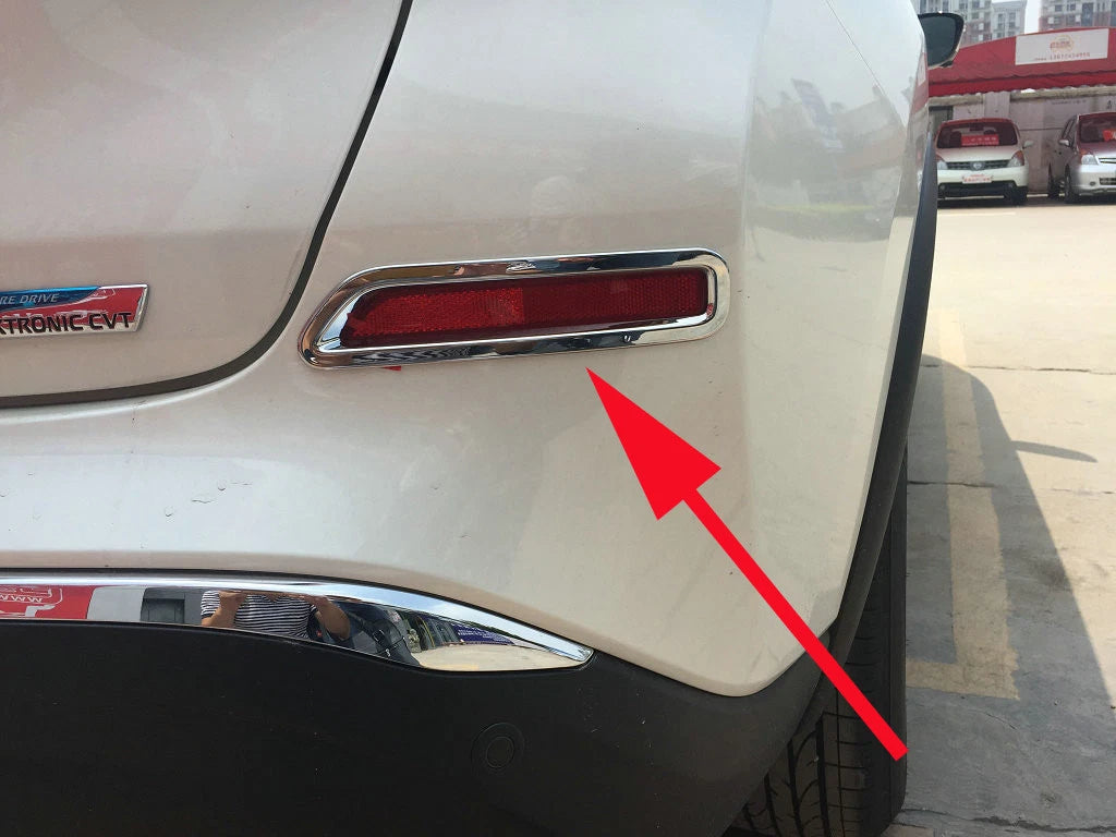 Rear Fog Light Cover Trim for Nissan Murano 2015-2021 ABS Chrome