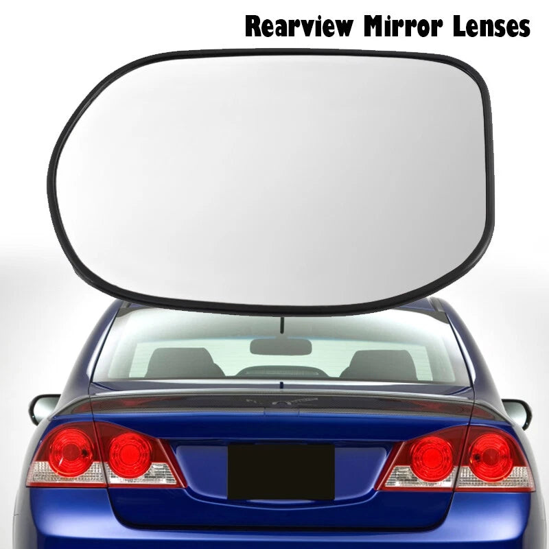 Driver Side Rearview Mirror Glass Lens Assembly for 2006-2011 Honda Civic