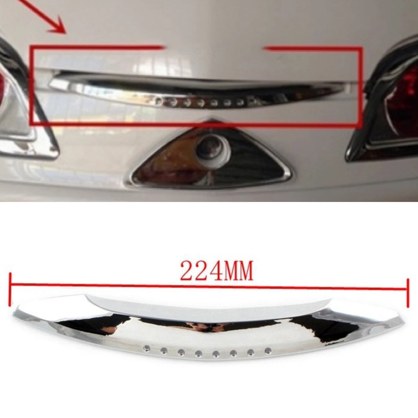 Chrome Rear Boot Handle Trim for Honda Goldwing GL1800 (2001-2011)