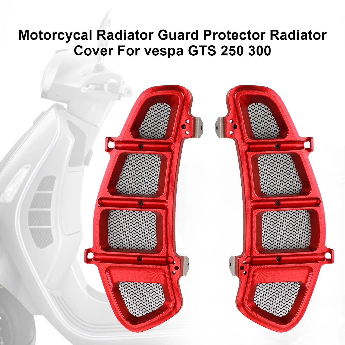 Radiator Cover Stainless Steel for Vespa GTS (2006-2017)
