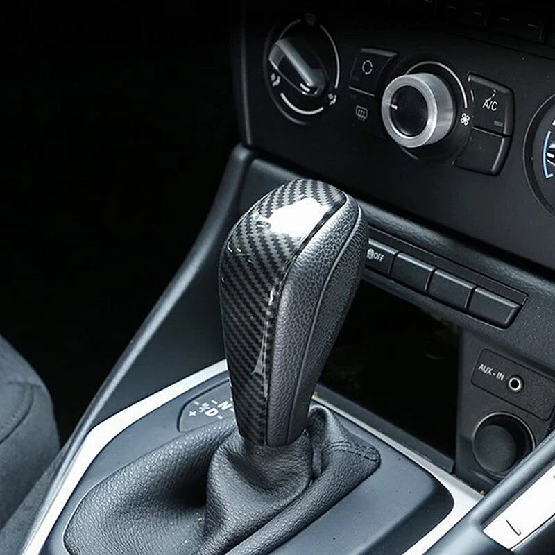 Carbon ABS Gear Shift Knob Cover for BMW 3 Series E90 E91 E93 (2006-2012)