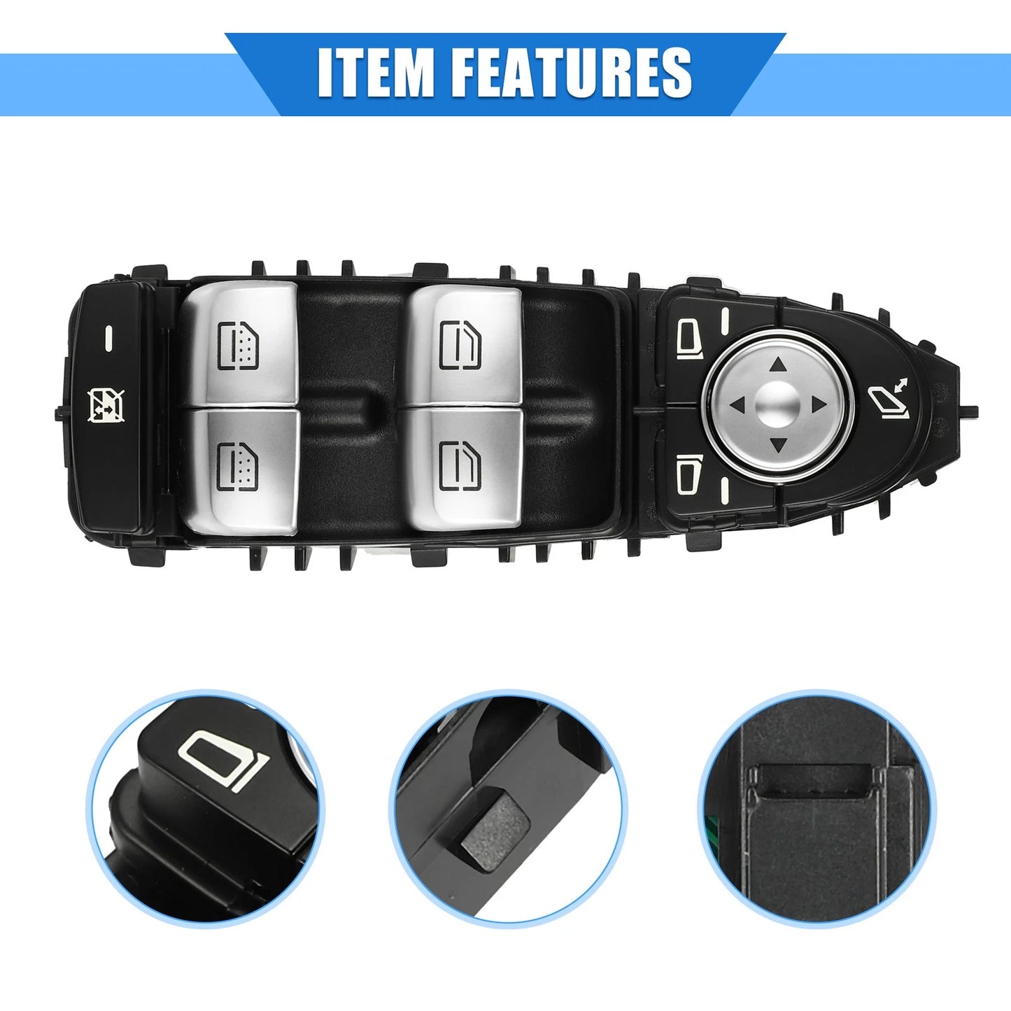 3 Pins Window Control Switch for MERCEDES S500 (2013-2017)