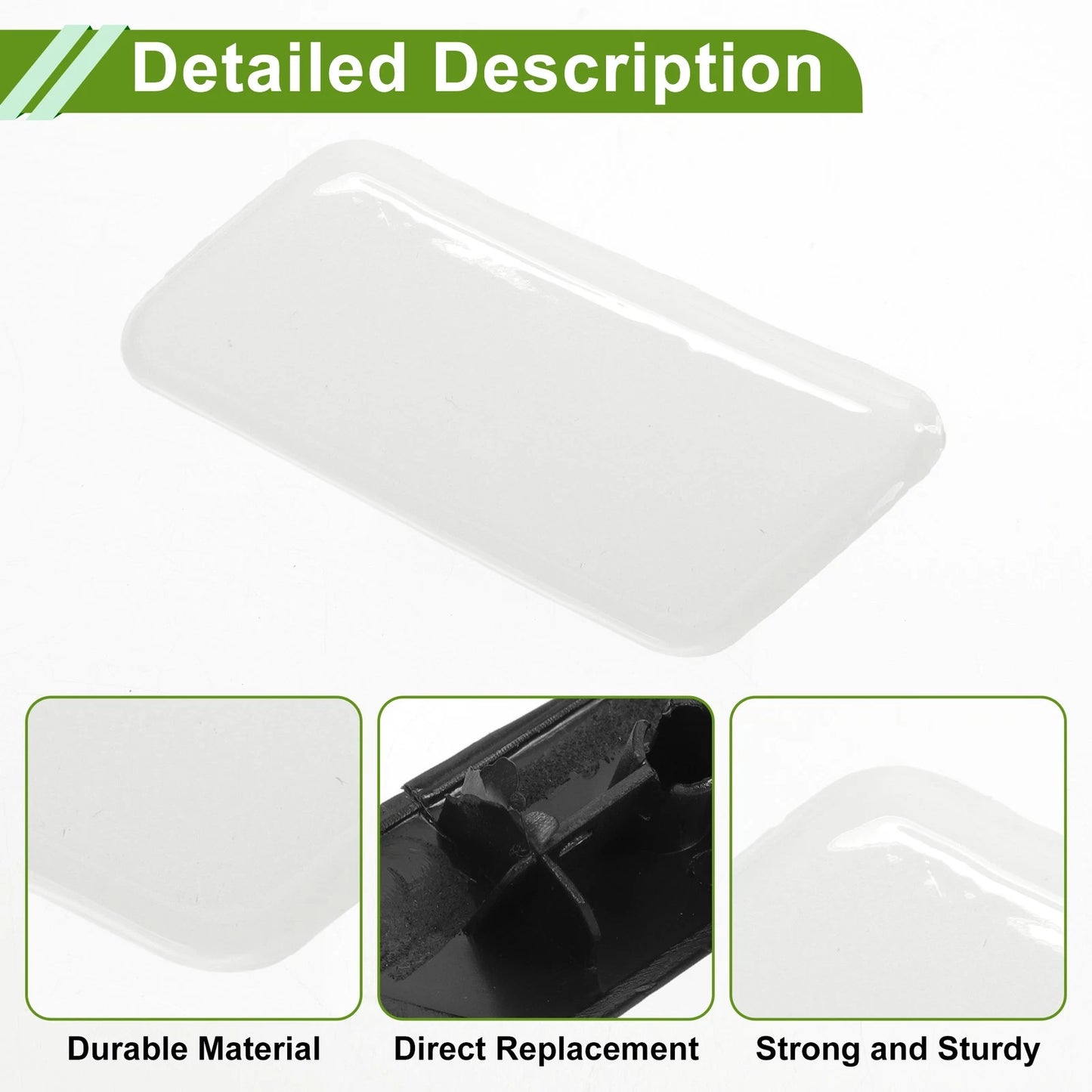 Front Left Washer Nozzle Cover for Toyota Camry (2009-2012) White