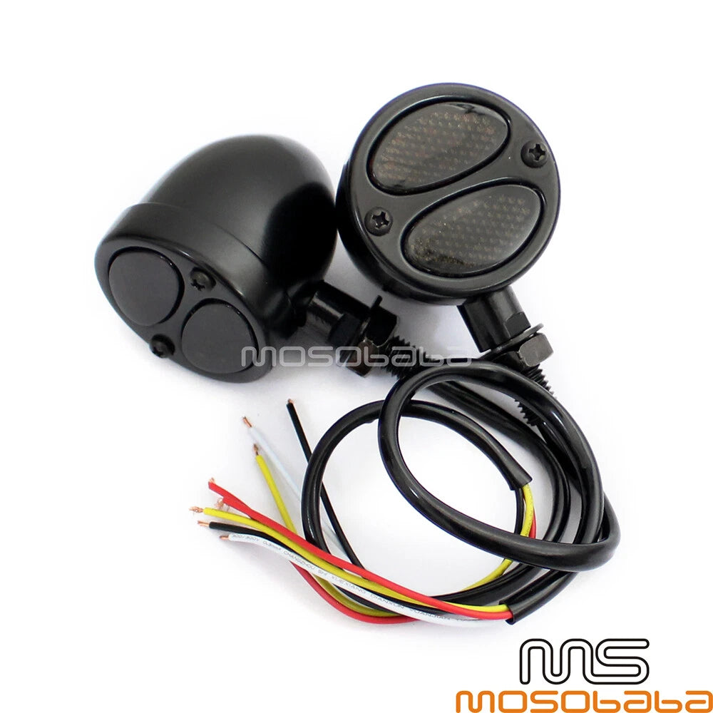 Black LED Turn Signal Light for Harley Dyna Softail Sportster (2004-2023)