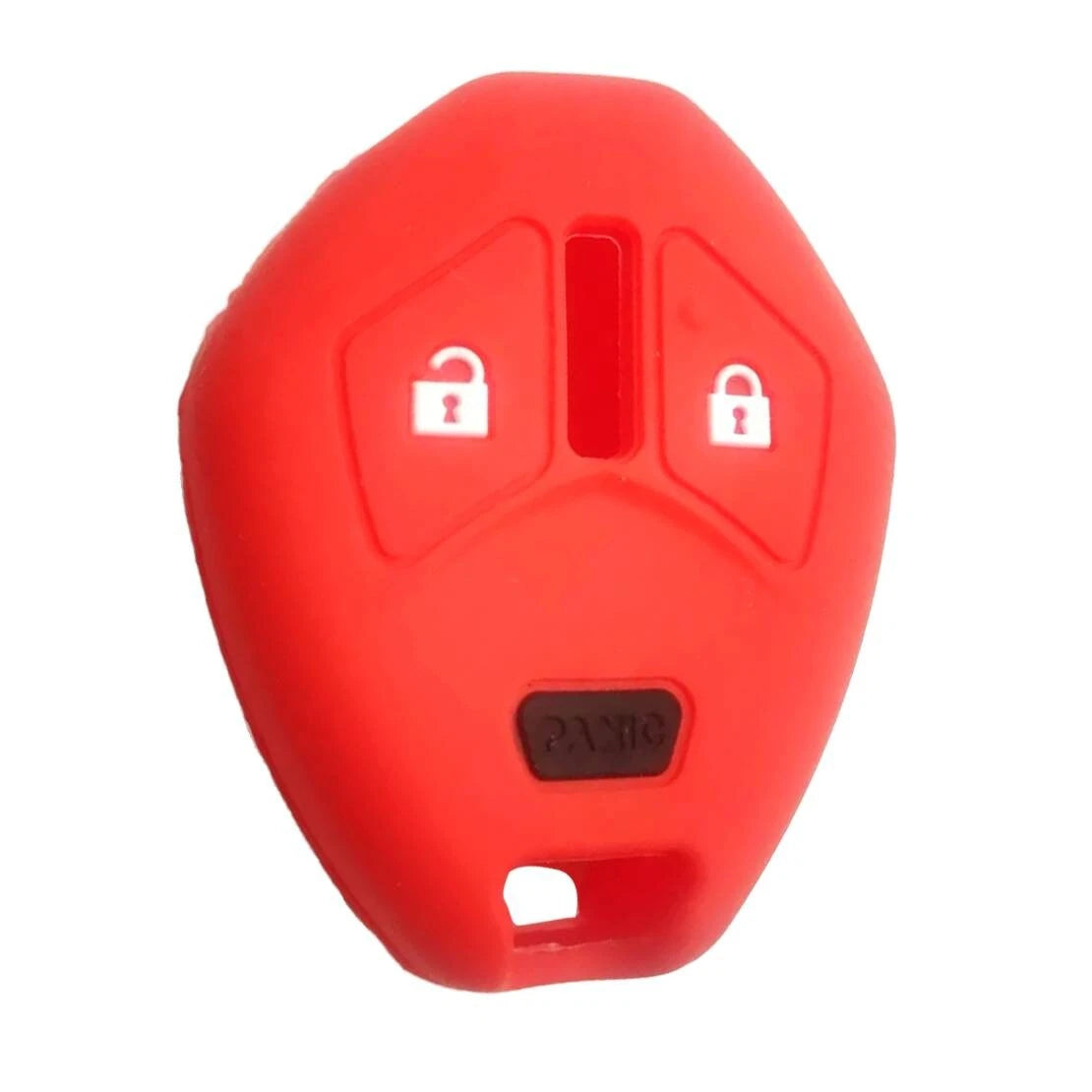 Red Silicone Smart Key Case Cover for Mitsubishi Outlander Mirage Lancer (2013-2023)