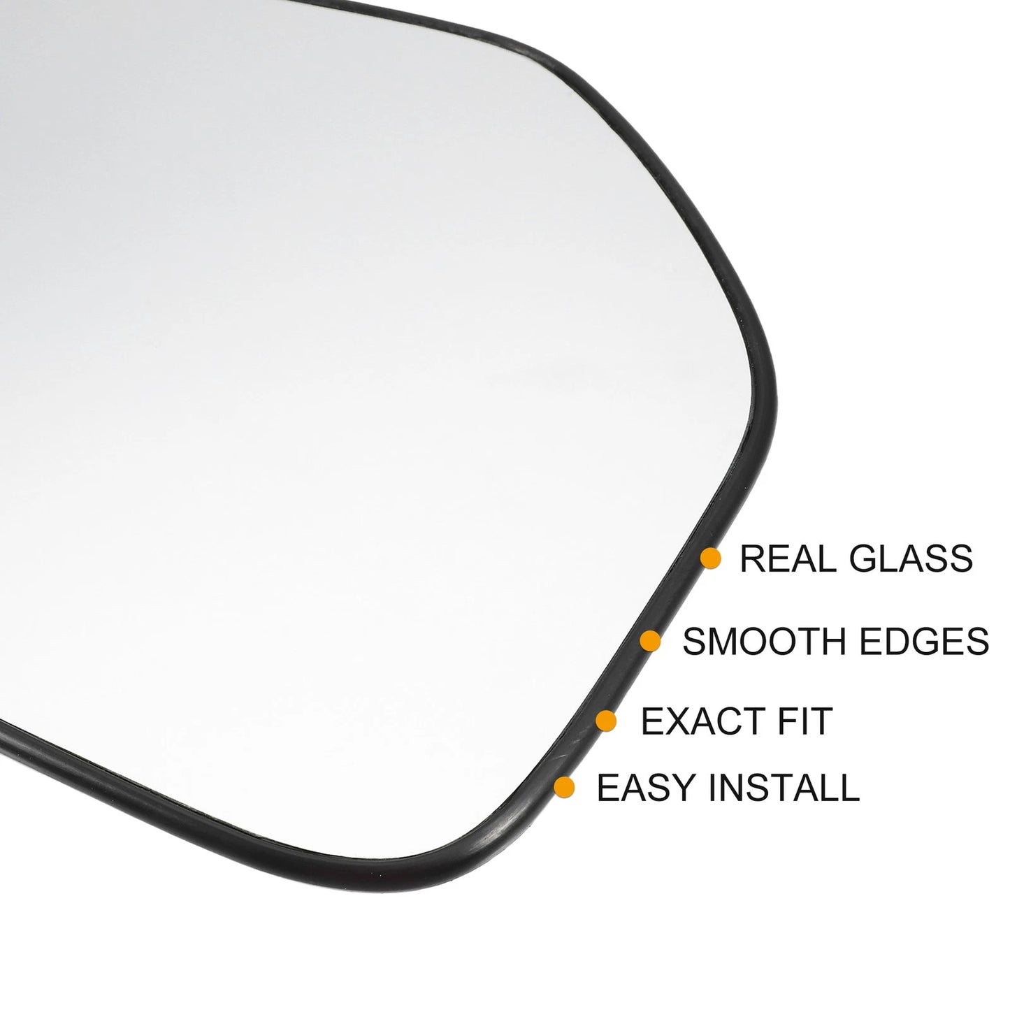 Heated Right Side Rearview Mirror Glass w/ Backing Plate for MITSUBISHI