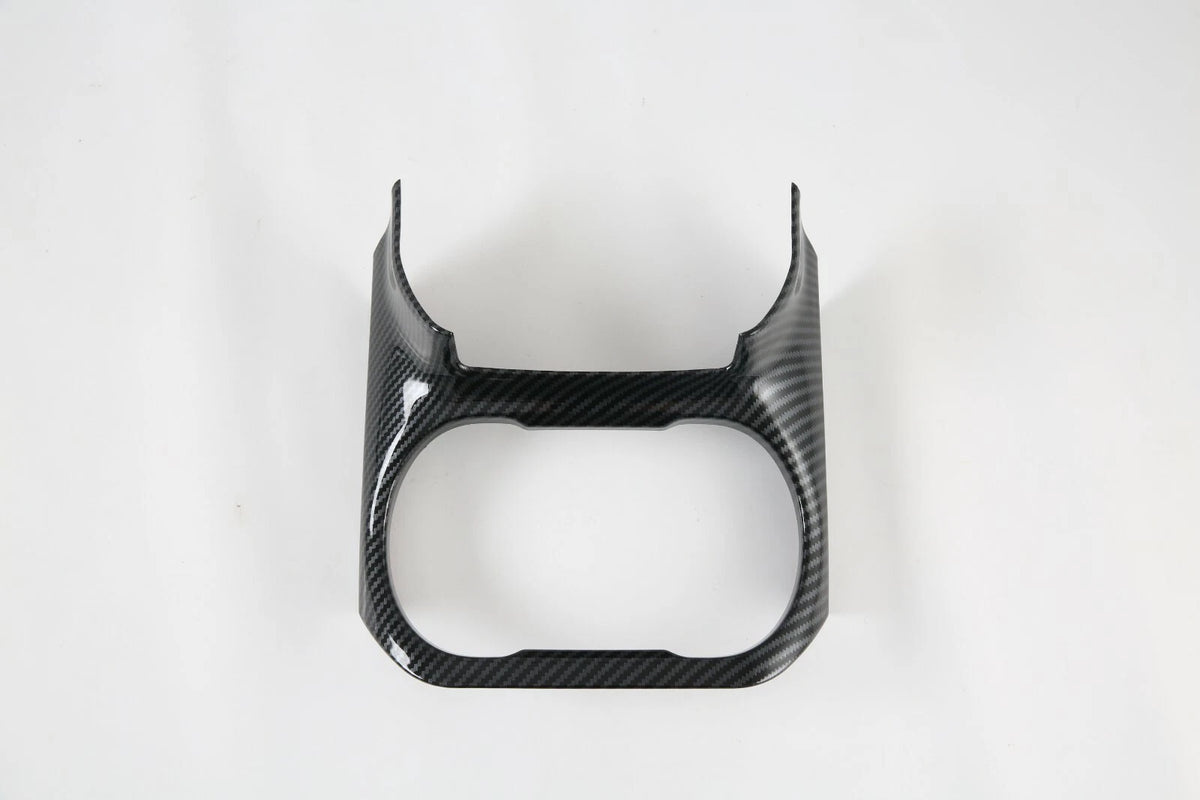Carbon Fiber Front Water Cup Frame Cover Trim for 2021-2022 Subaru Outback