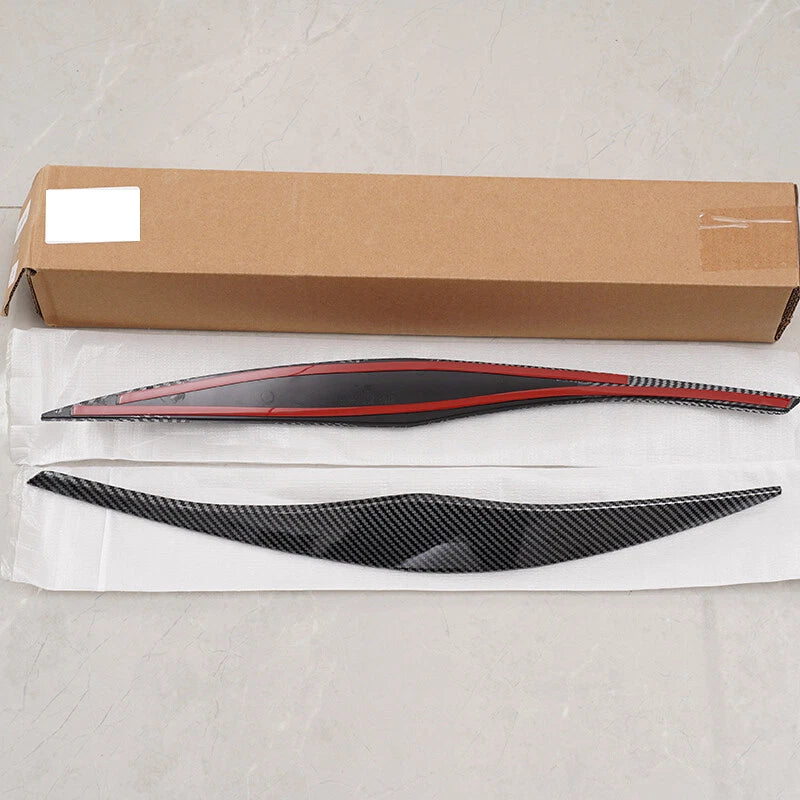 Carbon Style Headlight Eyelid Covers for 2005-2012 BMW E90 325i 328i