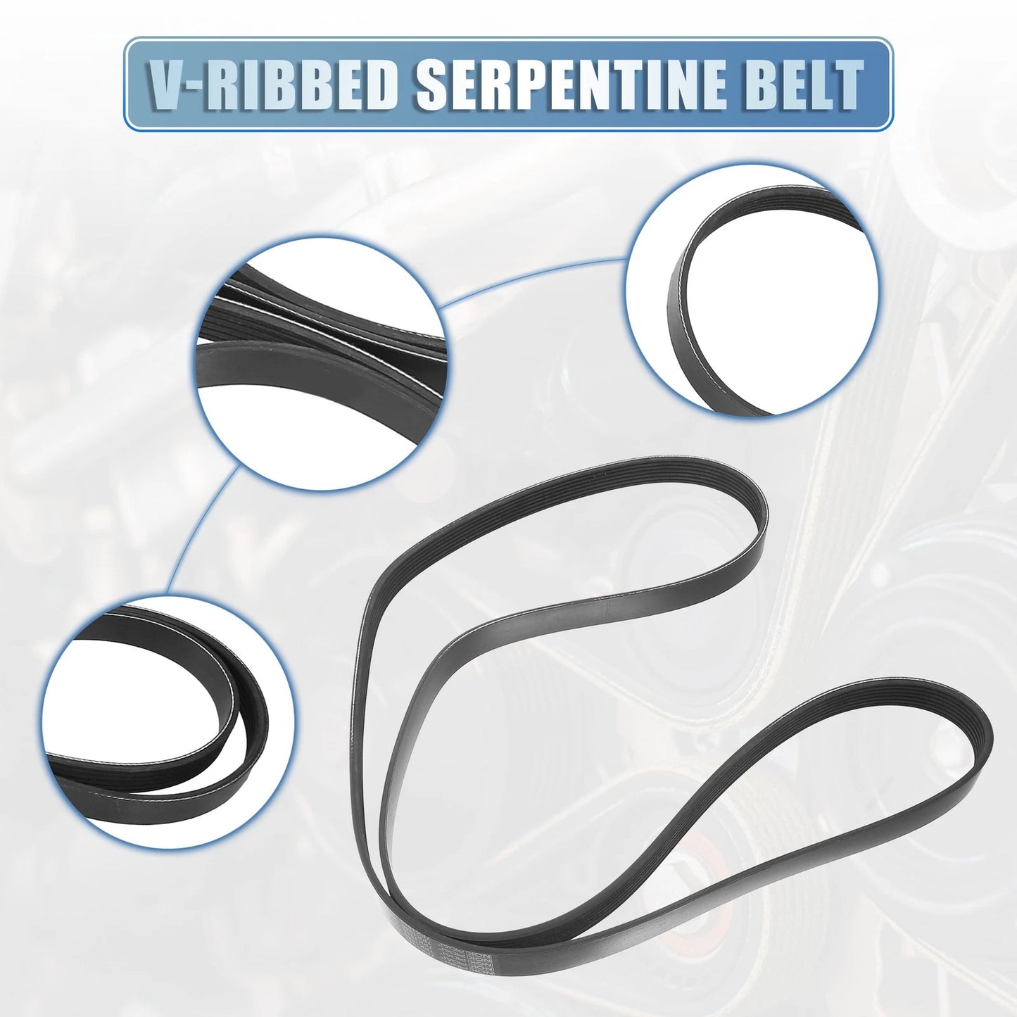 V-Ribbed Serpentine Drive Belt for Toyota Solara 2004-2006 2.4L