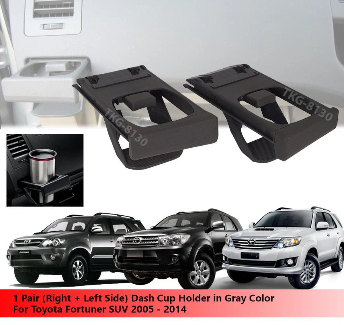 Dash Cup Holder 2 x Gray for Toyota Fortuner (2005-2014)