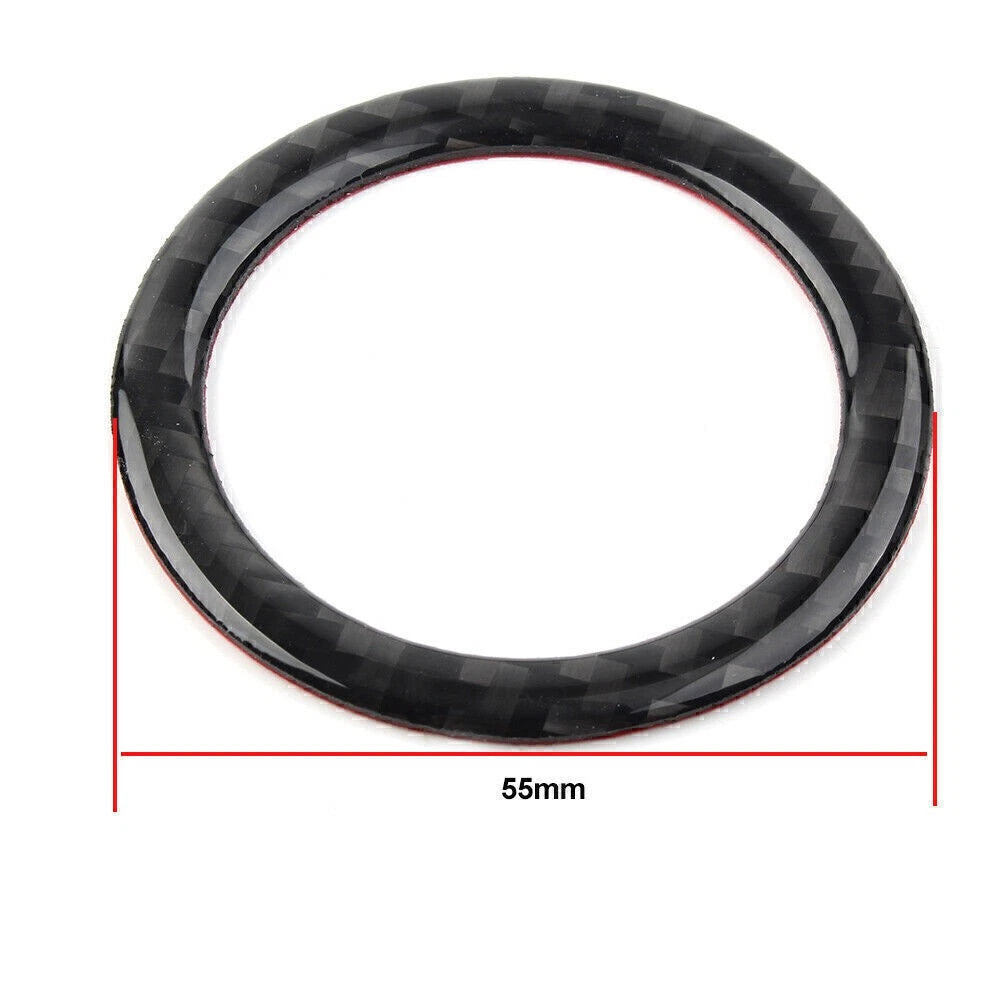 Carbon Fiber Start Button Ignition Switch Ring Trim for 2013-2018 Subaru Forester