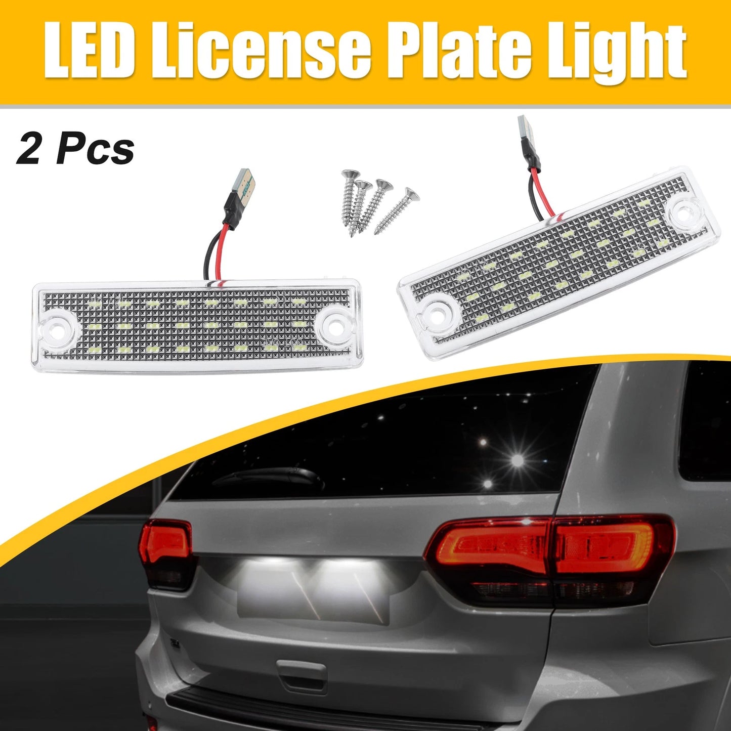 LED License Plate Light Assembly for Toyota 4Runner (2003-2023)