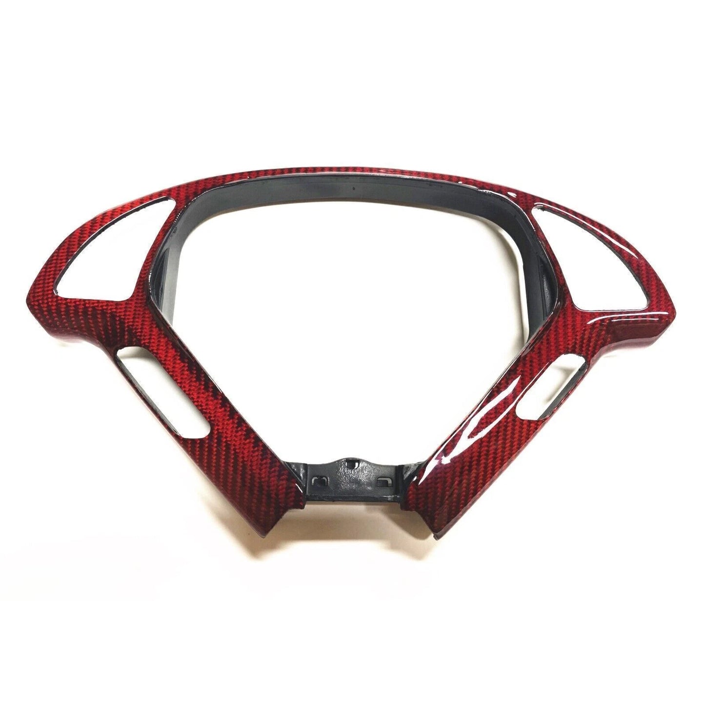 1x Steering Wheel Trim for Infiniti G37 EX37 G25 Q40 (2013-2015) Carbon Fiber Red