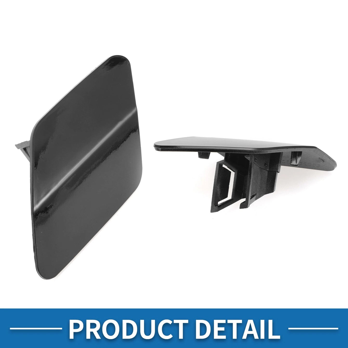 Front Left Washer Nozzle Cover for BMW X6 2015-2019 (2 x Black Caps)