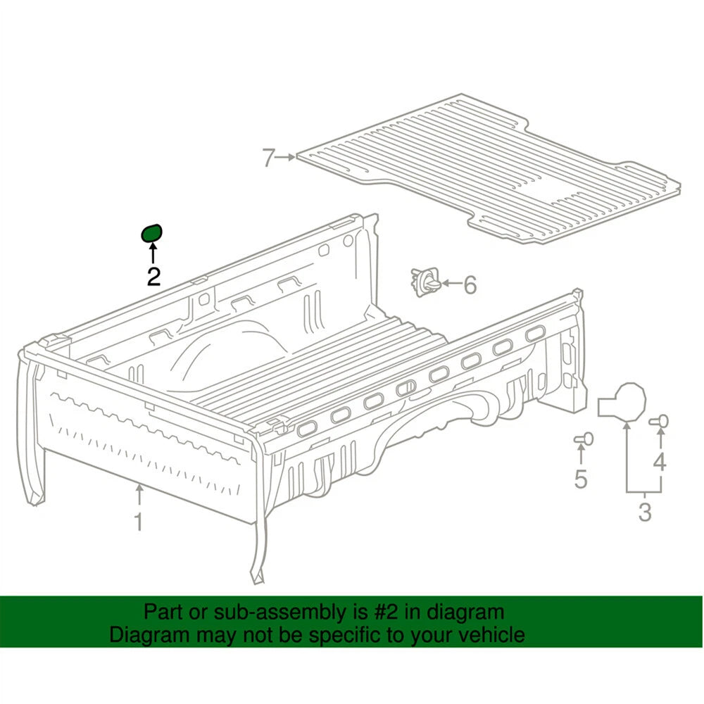 Pick Up Box Hole Plug for GMC Canyon (2014-2024)