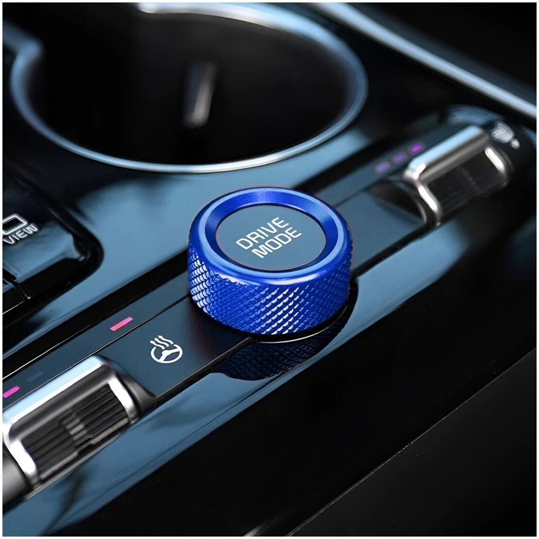 Blue DRIVE MODE Knob Button Cover Trim Ring for Kia K5 (2021-2025)