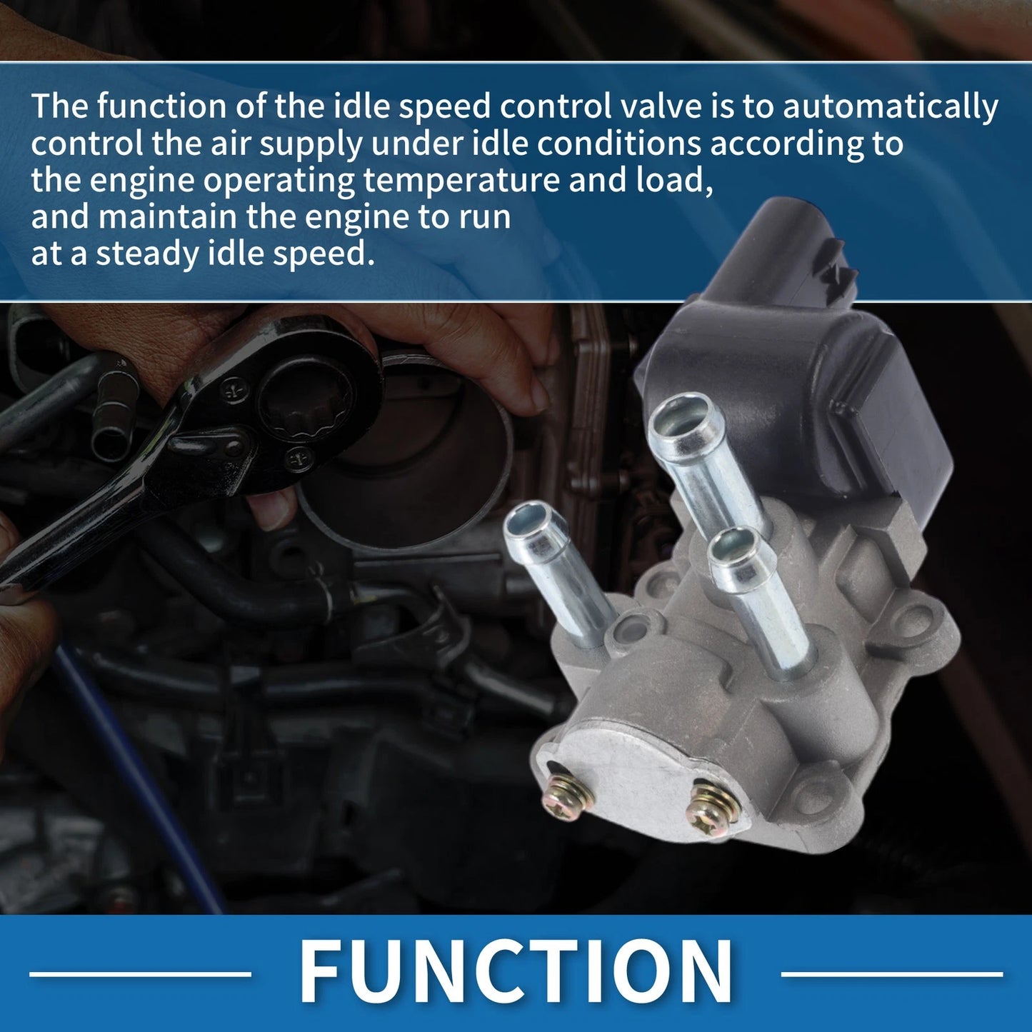 Idle Air Control Valve for Toyota RAV4 (1998-2000) - IACV Motor