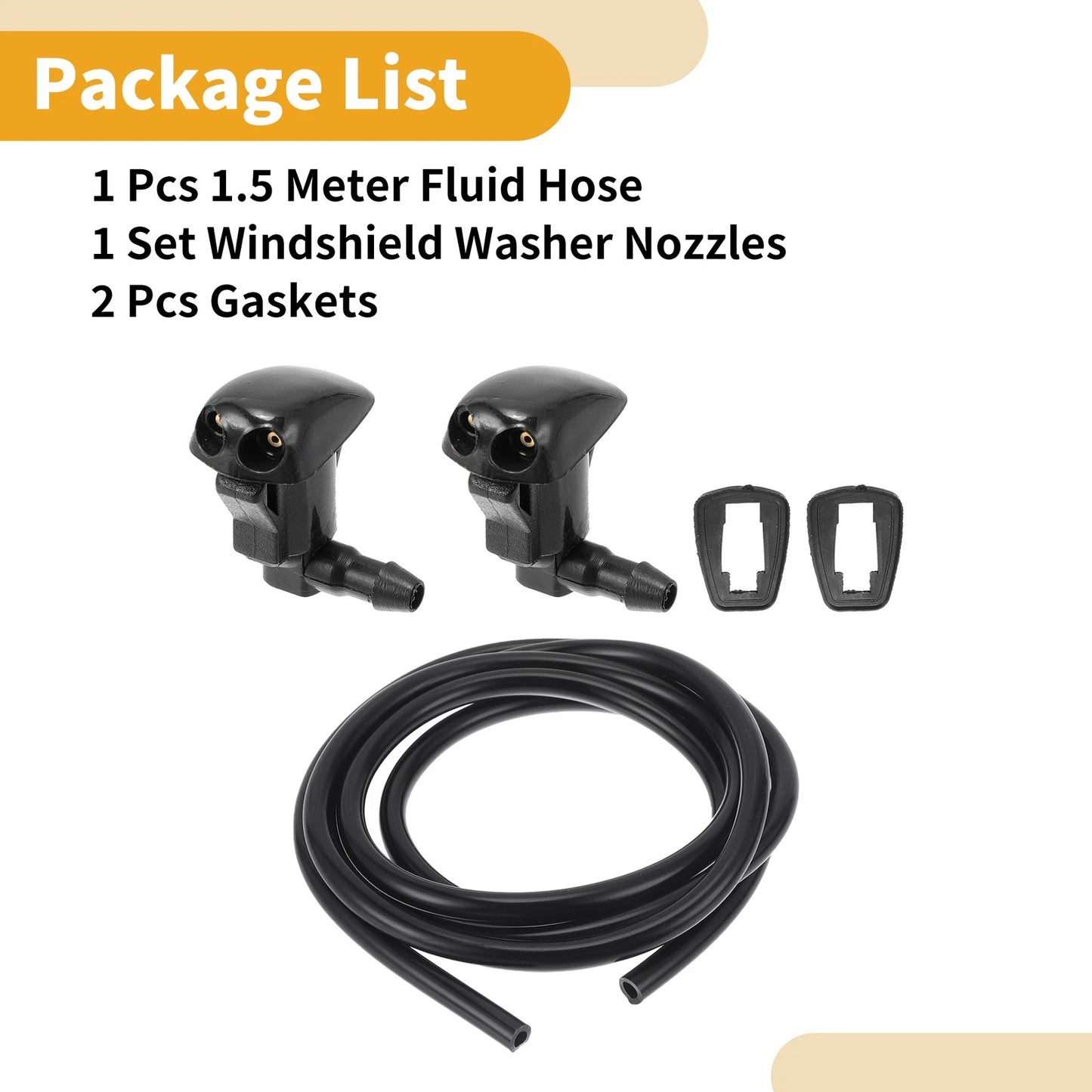 Windshield Washer Nozzle Kit for Toyota RAV4 (2000-2004) - 1 x Fluid Hose