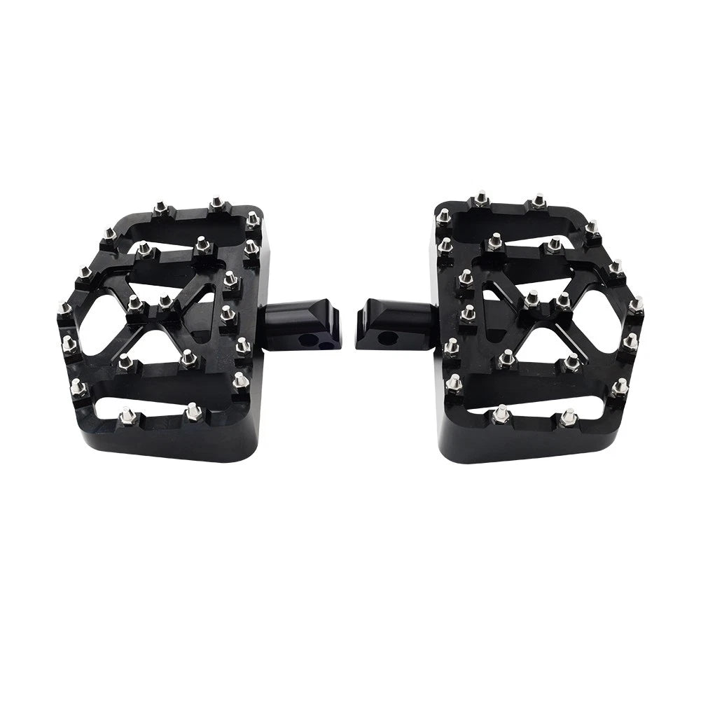 Black Rear FootPeg Passenger Pedal for Harley FXBB FXLR FXLRS FXLRST FXST FLSB (2018-2023)