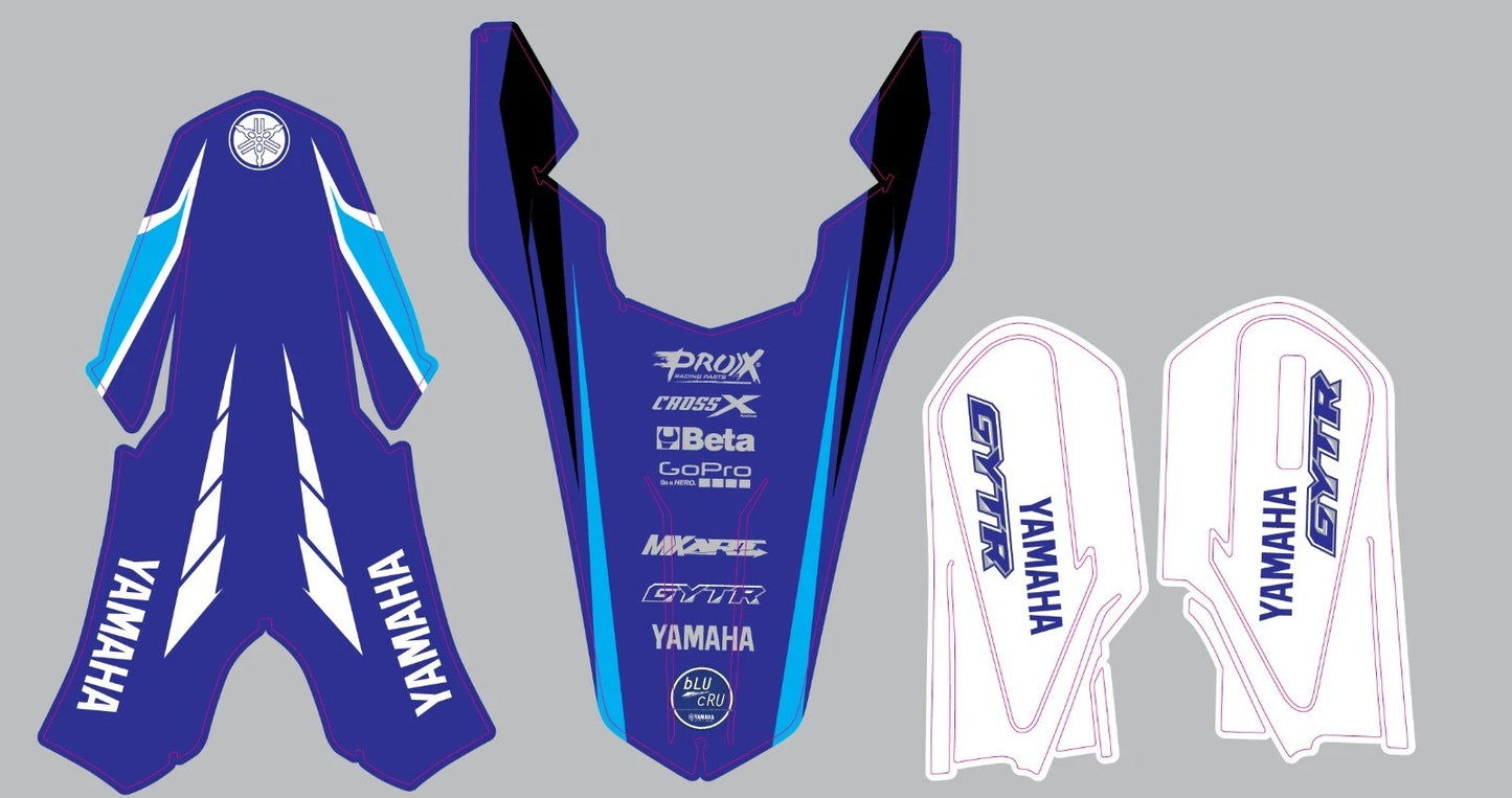 YZ65 Tornado Style Front & Rear Guards, Fork Stickers for Yamaha (2019-2023)