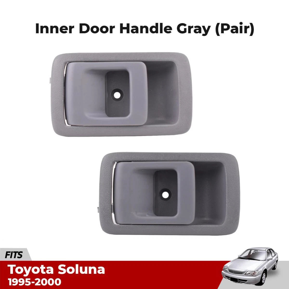 Interior Door Grip Handle Inner Pair Fits Toyota Soluna L50 Sedan 1995-00 D06
