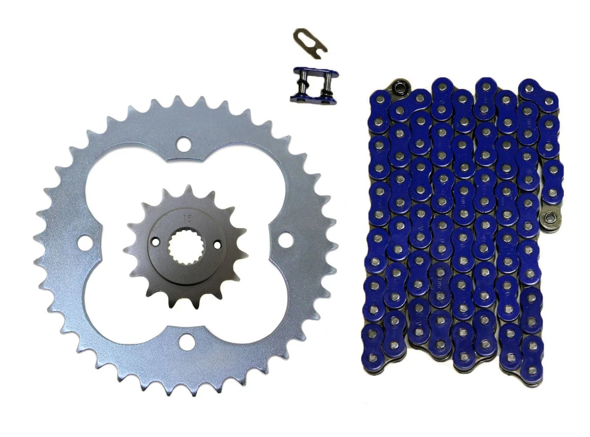 2 x O-Ring Drive Chain & 15/39 Sprockets for Honda TRX400EX (1999–2004)