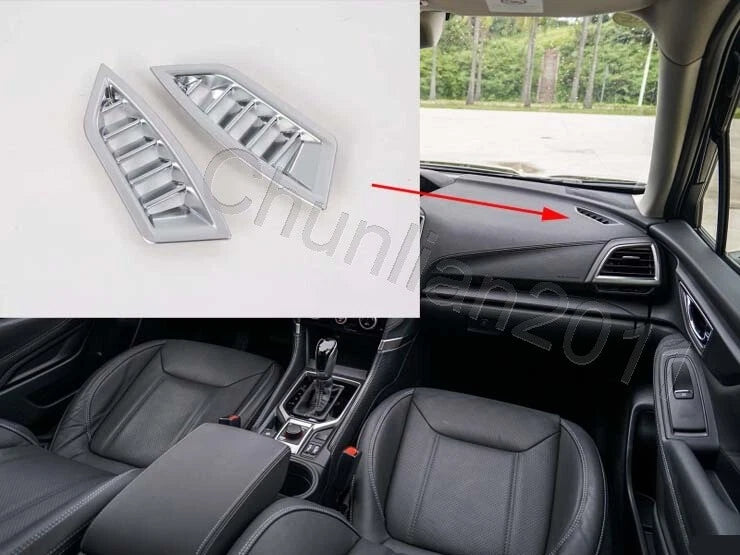 Front Top Air Vent Cover Trim for 2019-2023 Subaru Forester ABS Matte
