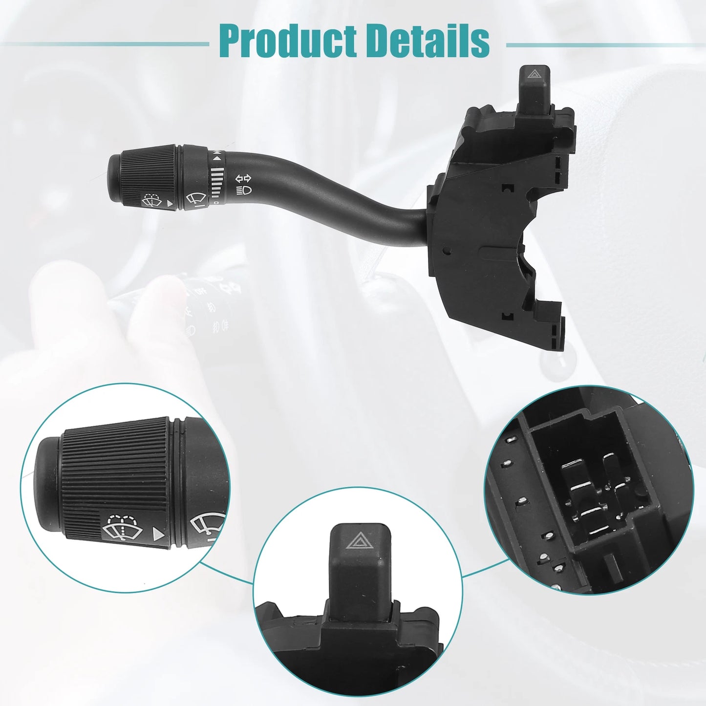 Turn Signal Switch for Ford F-150, F-250 Super Duty, Black (2004-2008)