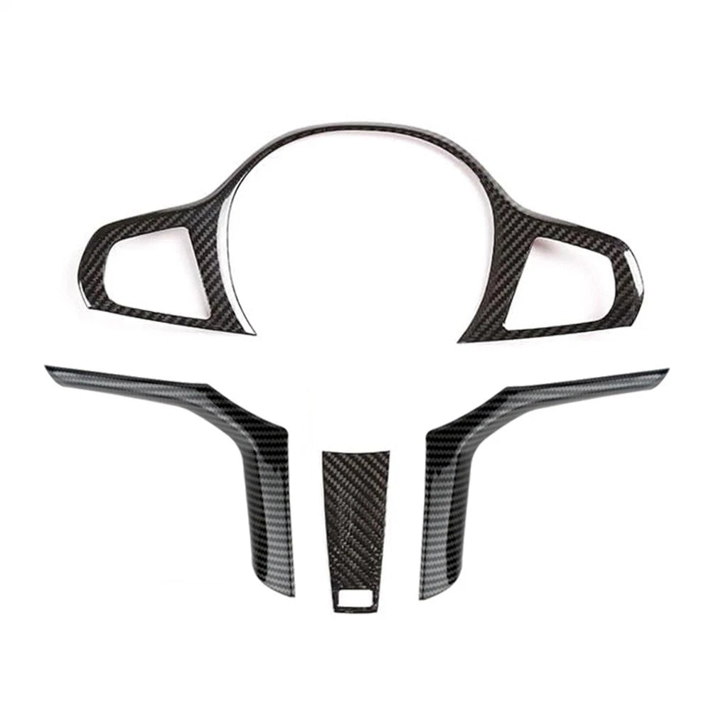 Carbon Fiber Steering Wheel Cover Trim for BMW 3 4 Series (2019-2023)