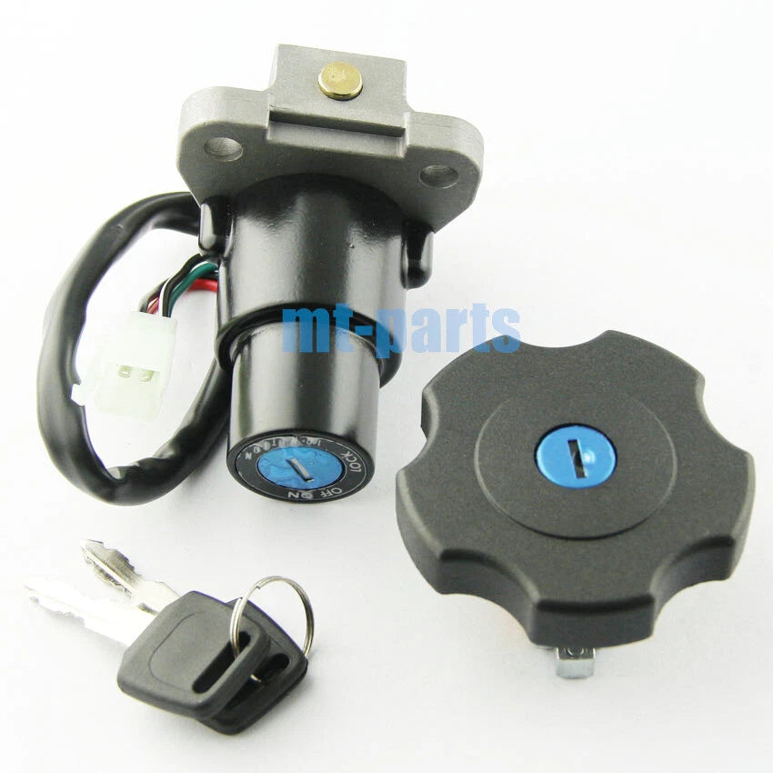Ignition Key Switch & Fuel Tank Cap Lock Set for Yamaha DT200R/TW200 (91-17)