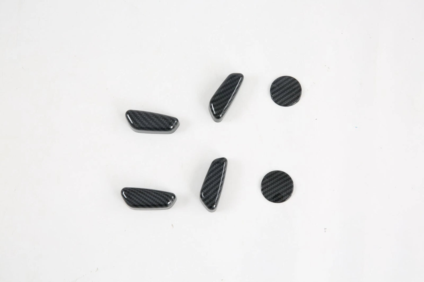 Carbon Fiber Seat Handle Button Cover Trim for Ford F150 (2015-2019) 6 x PCS