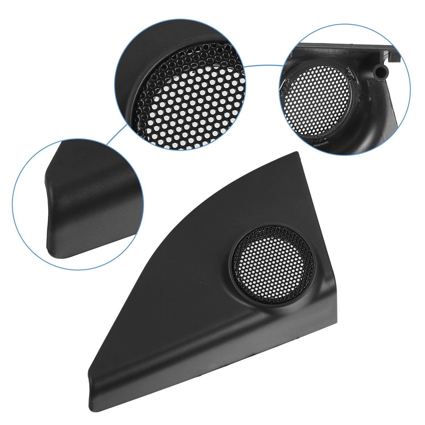1x Pair Car Door Tweeter Speaker Cover Trim for Toyota RAV4 (2013–2018)