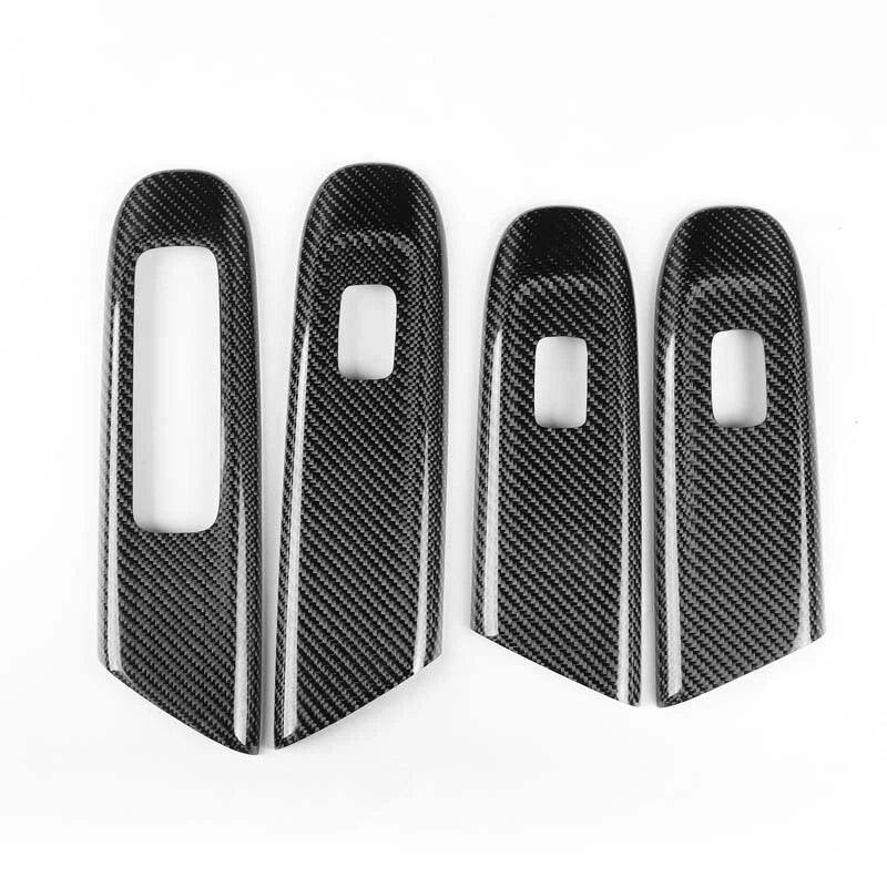 Real Carbon Fiber Window Lift Panel Cover Trim for Benz C-Class W206 2022-2023