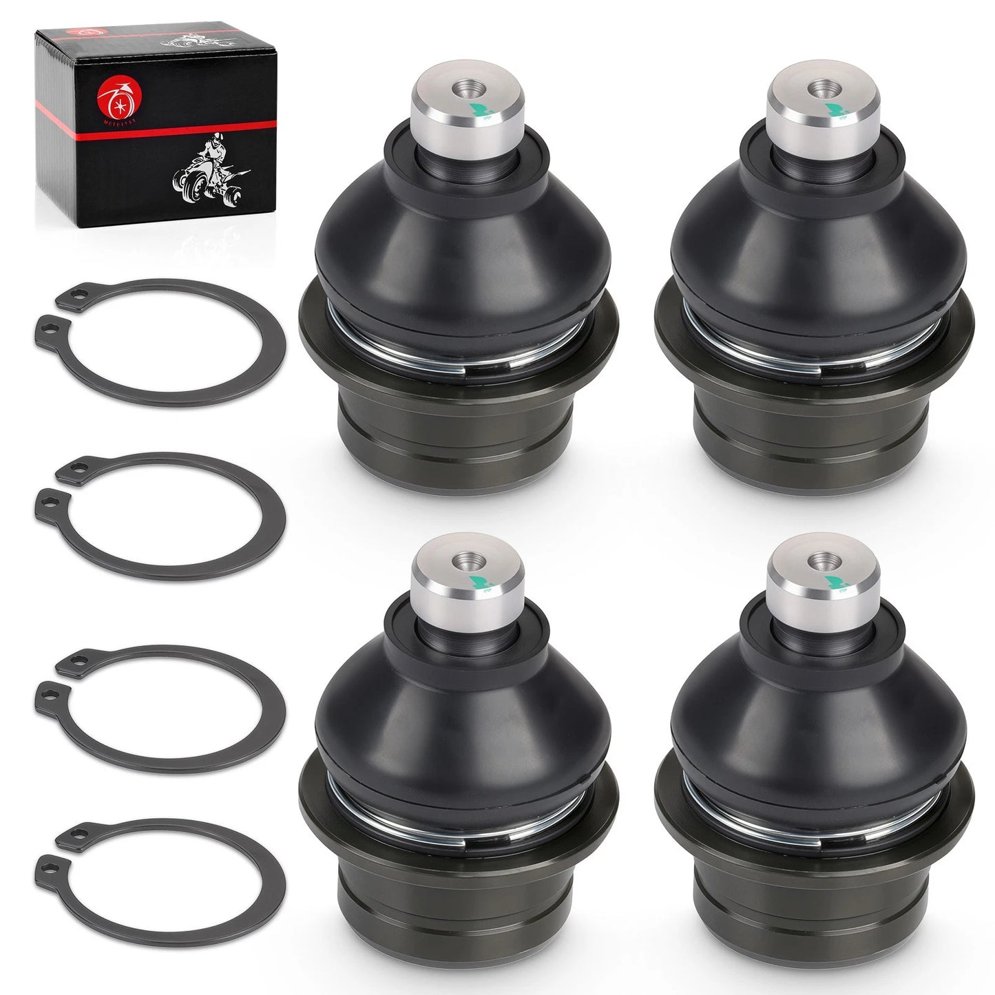4 Pcs Ball Joints for Suzuki Vinson 500 4x4 LT-A500F Upper and Lower(2002-2007)