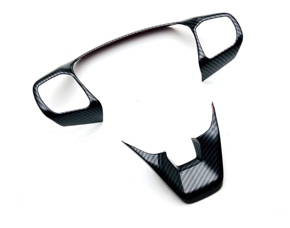 ABS Carbon Fiber Steering Wheel Lid Cover Trim for Ford Bronco Sport (2021-2023)