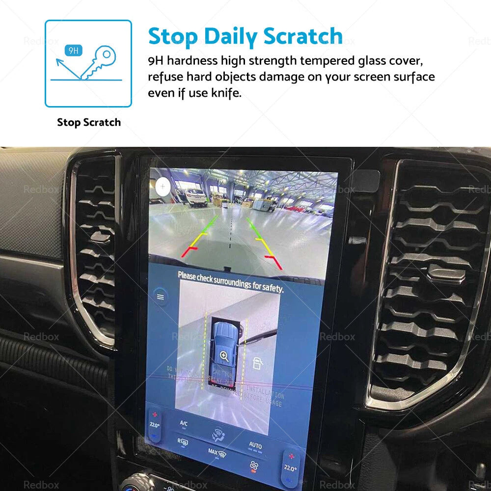 Tempered Glass Screen Protector for Ford Ranger Everest Wildtrak (2012-2023)
