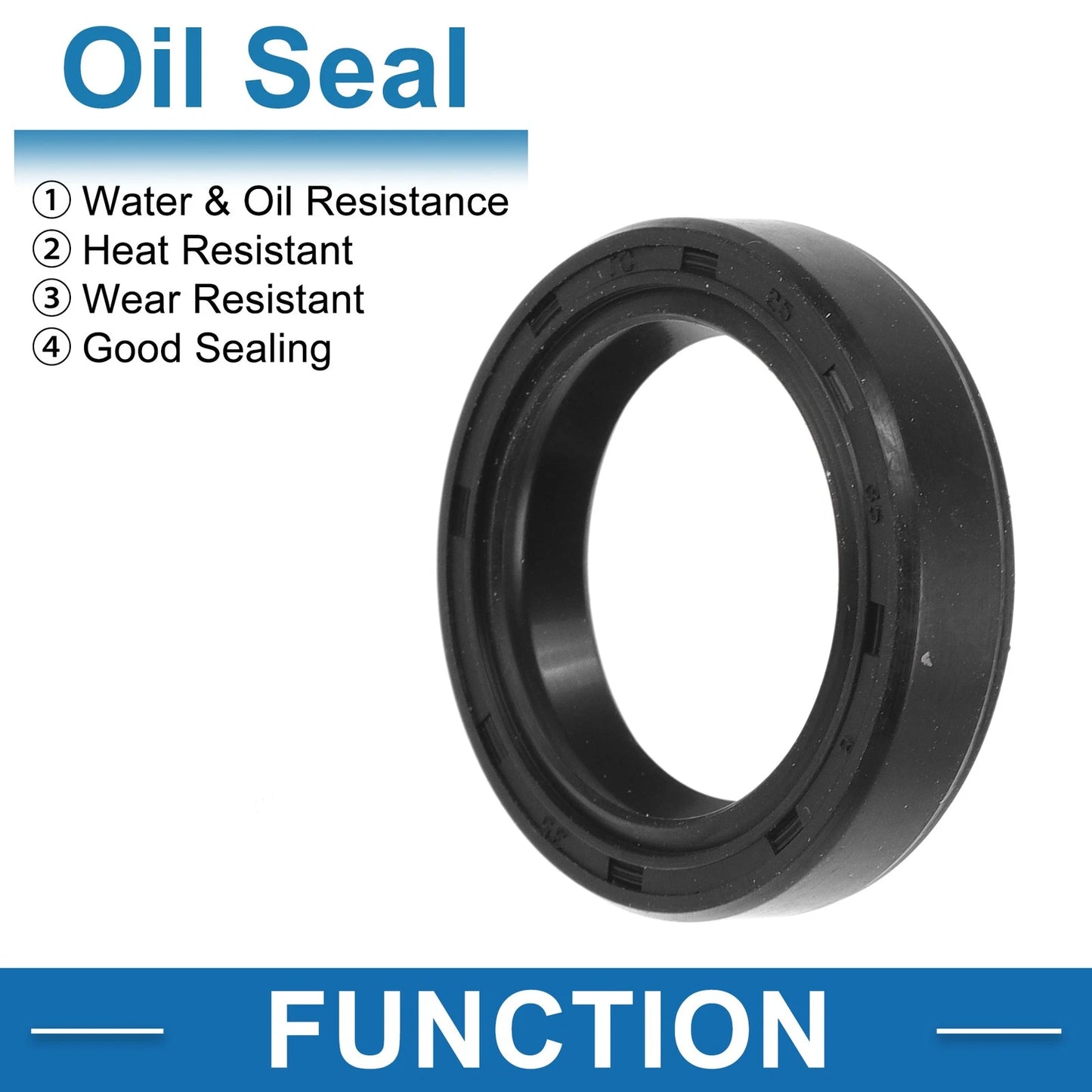 Oil Seal / 25x35x8mm / 5 Pcs Shaft Seal Nitrile Rubber for Make Model