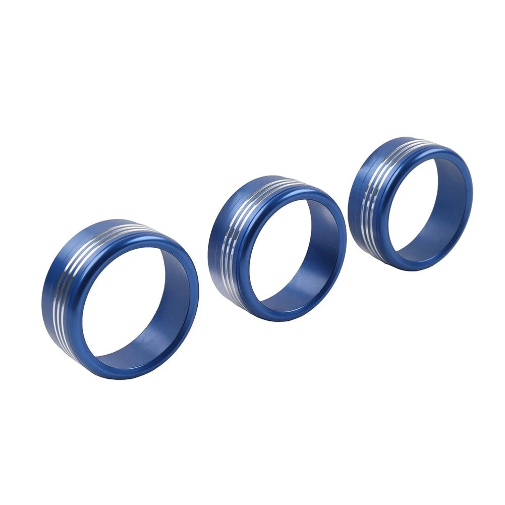 Blue AC Climate Control Knob Ring Covers for Subaru Forester XV Crosstrek WRX