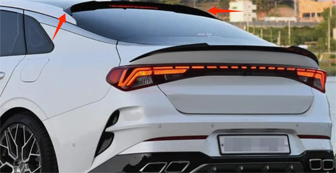 M Style Rear Roof Spoiler Wing Lip ABS Unpainted for Kia K5 Sedan (2021-2024)