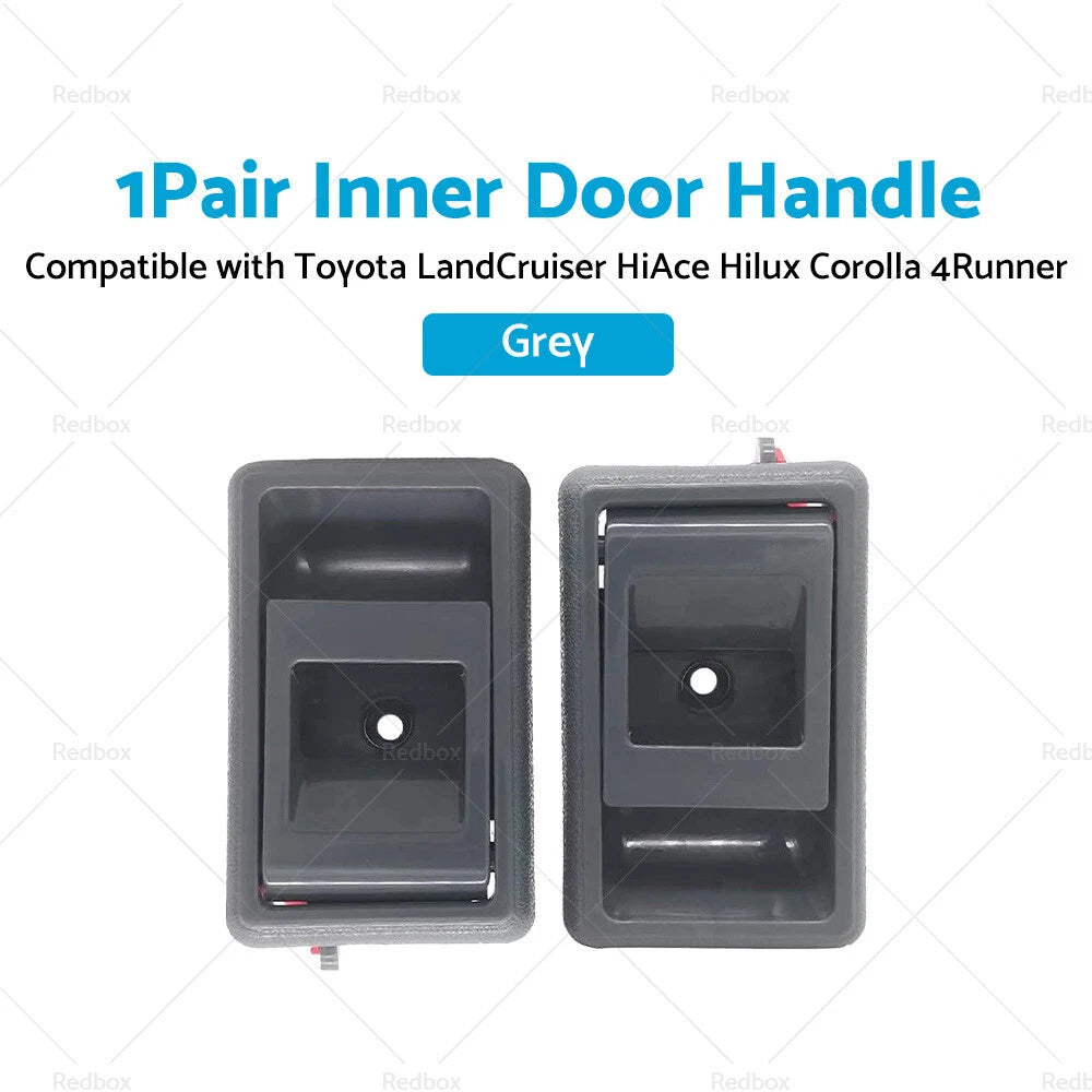 Grey Inner Door Handle Pair for Toyota Landcruiser (75-79)