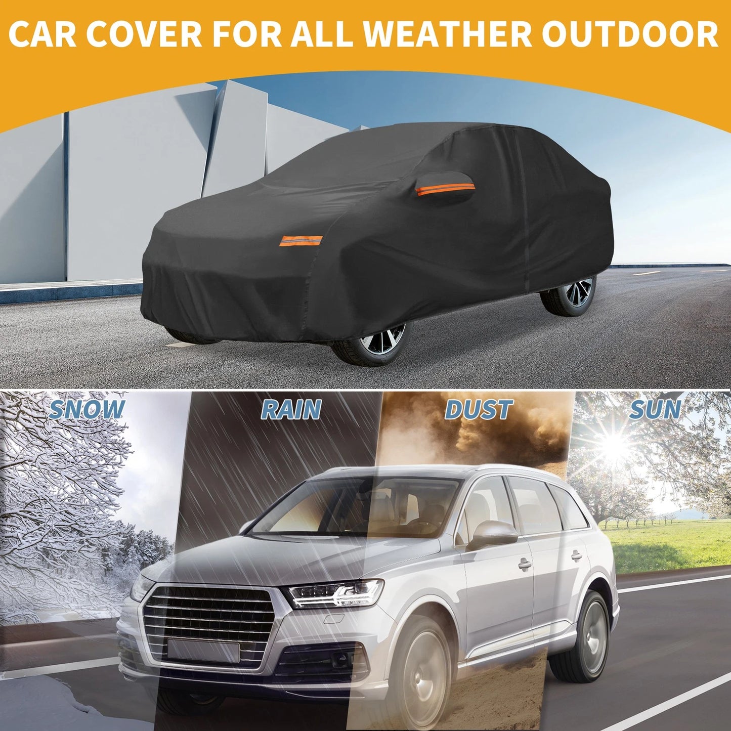 Waterproof All Weather Car Cover for Volvo S90 Sedan (2017-2023)
