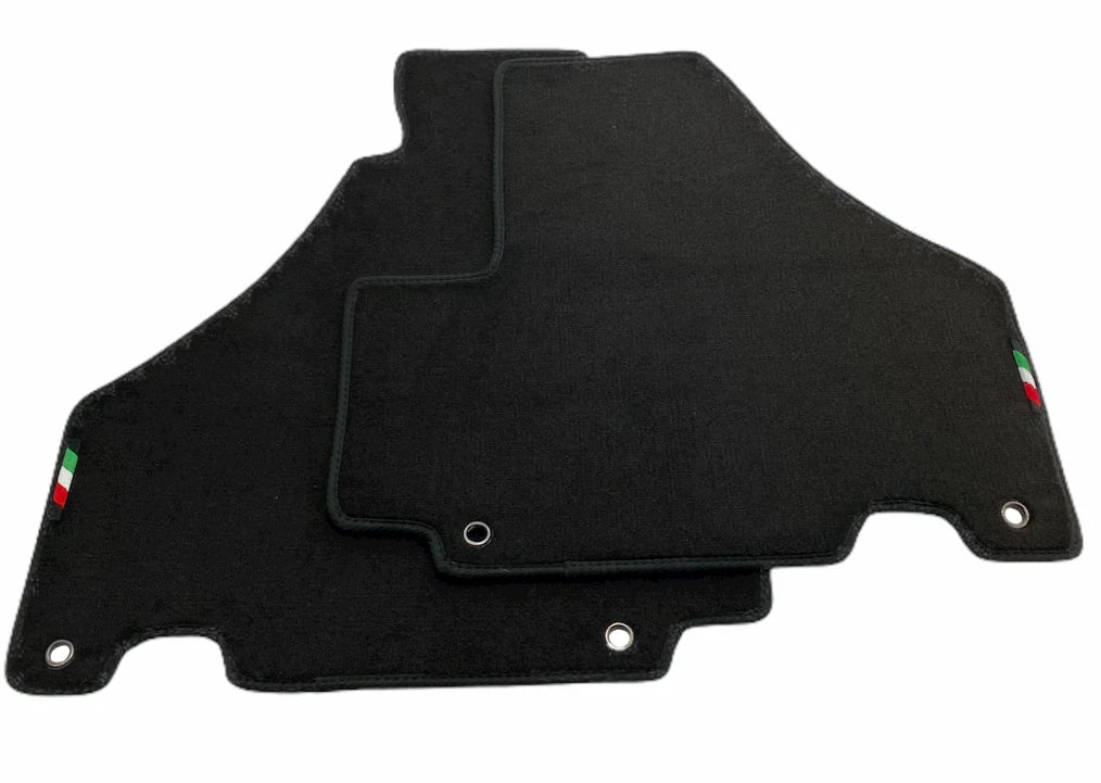 Floor Mats for Ferrari 575 M Maranello 2002-2006 Emblem Black Carpets LHD